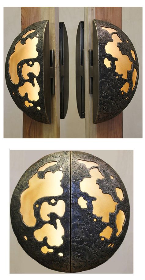 Moon door handles for a luxury home’s observatory for star gazing. #doorpulls #uniquedoorhandles # moon-handles #lithandles #luxuryhomeexterior Unique Door Handles, Moon Door, Hotel Sign, Luxury Homes Exterior, Unique Hardware, Luxury Door, Hardware Jewelry, Star Gazing, Accessories Display