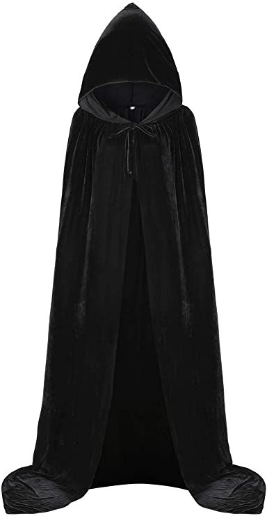 Sarah Sanderson Costume, Witches Costumes For Women, Cloak With Hood, Velvet Cloak, Wizard Robes, Cosplay Costumes For Men, Black Cloak, Witch Cosplay, Cape Costume