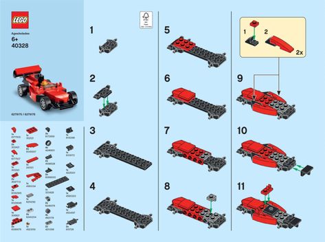 Lego Instructions Step By Step, Lego Cars Instructions, Lego Race Car, Lego Car Ideas, Lego Mini Builds, Lego Road, Lego Room Decor, Custom Display Case, Makers Space