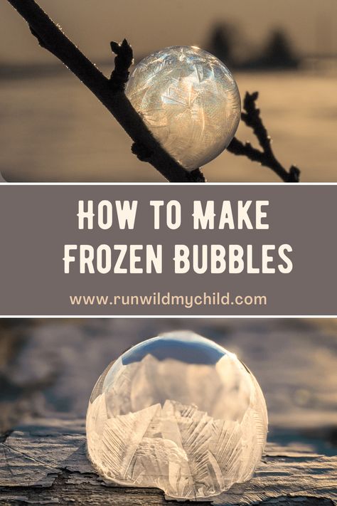 Diy Winter Games For Kids, Ice Bubbles Winter Frozen, Frozen Bubbles Photography, Frozen Bubbles How To Make, Ice Experiments For Kids, Freezing Bubbles, Frozen Bubble, Vetenskapliga Experiment, Winter Stem