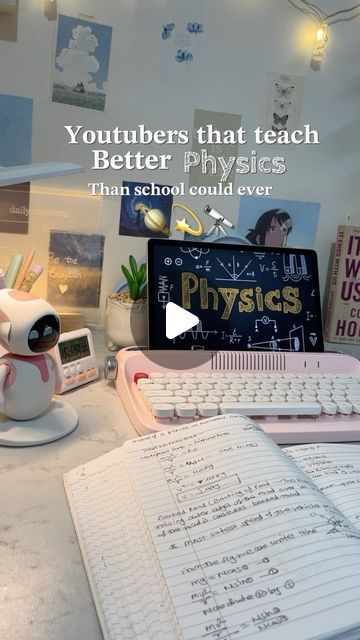 🌱vidzy ⍨ Studygram on Instagram: "Physics is such an interesting subject if you understand it rather than mugging up 🪐💫 . . #physics #physicsfun #youtuber #students #trending #explorepage" Physics Youtube Channels, Best Youtube Channels For Physics, How To Understand Physics, Physics Poster Ideas High Schools, How To Study For Physics, Physics Notes Ideas, Study Youtubers, Physics Study Tips, Physics Websites