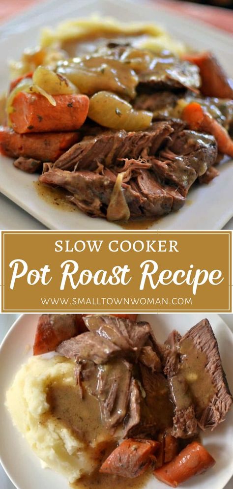 Easy Beef Roast, Beef Roast Recipe, Slow Cooker Pot Roast Recipes, The Novice Chef, Novice Chef, Slow Cooker Pot Roast, Pot Roast Recipe, Christmas Dinner Menu, Beef Roast