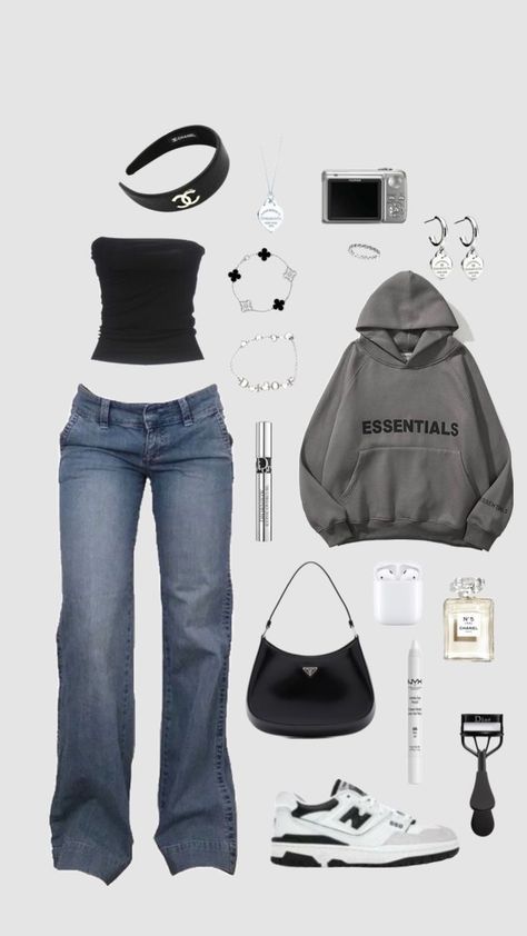 Black Fits Aesthetic, Outfits On White Background, Outfits From Shein, Minimalist Outfits, Womens Outfits, Mode Zara, Outfit Inspo Casual, Cute Lazy Day Outfits, Mode Ootd