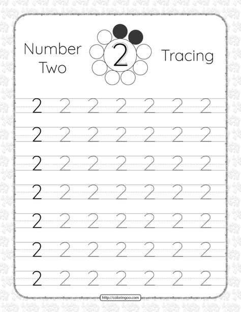 Printable Dotted Number 2 Two Tracing Pdf Worksheet Number 2 Tracing, Number 2 Tattoo, Transportation Preschool Activities, Preschool Number Worksheets, Preschool Math Games, Writing Practice Sheets, Numbers Worksheet, 2 Tattoo, Handwriting Practice Worksheets