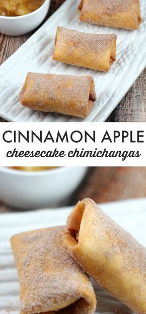 Apple Cinnamon Cheesecake Chimichangas Apple Chimichangas, Apple Cheesecake Tacos, Apple Cinnamon Cheesecake, Cinnamon Apple Cheesecake, Cheesecake Chimichangas, Apple Bites Recipe, Cheesecake Tacos, Apple Bites, Cinnamon Cheesecake