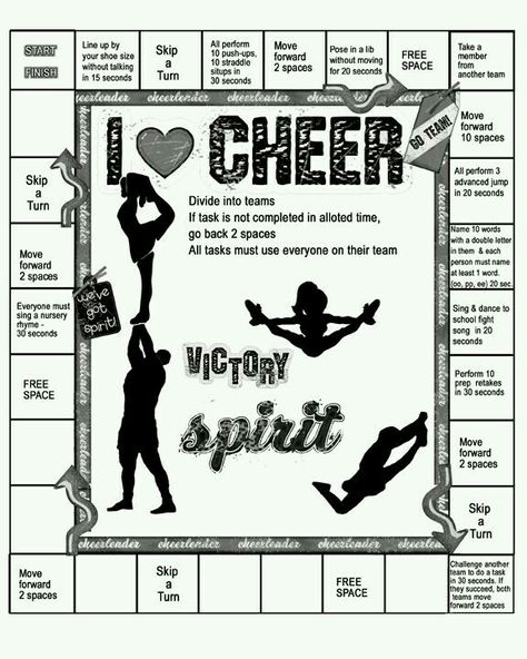 For wolverine camps this may be a fun idea. Cheerleading Team Bonding, Team Bonding Games, Team Bonding Activities, Cheer Games, Cheerleading Coach, Cheer Banquet, Youth Cheer, Cheer Routines, Cheerleading Coaching