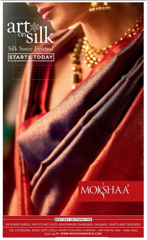 Saree Advertisement Poster, Saree Advertising Poster, Saree Creative Ads, Saree Advertisement, Fashion Creative Ads, Dress Ads, Clothing Ads, Shop Banner Design, Advertising Clothing