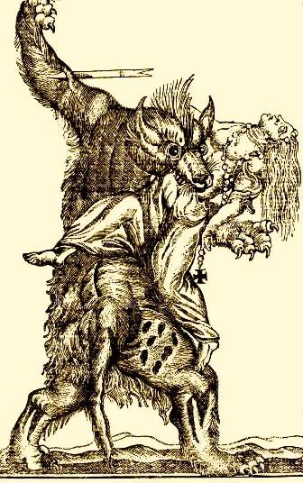 Werewolf Illustration, Celtic Fairy, Vintage Halloween Art, Great Works Of Art, Late Middle Ages, Halloween Art, Vintage Halloween, Lion Sculpture, Humanoid Sketch