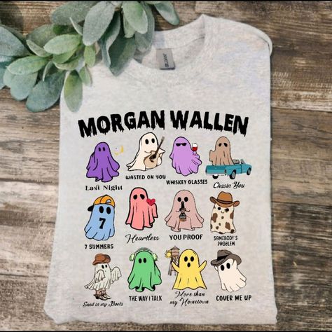 Cute Design ! Custom Made And Will Ship Within A Few Days! On Gildan Unisex Short Sleeve Check Out My Page For More Designs Morgan Wallen Merchandise, Scary Halloween Shirts, Thanksgiving Shirt Designs, Morgan Wallen Halloween Costume, Morgan Wallen Stuff, Morgan Wallen T Shirt, Morgan Wallen Shirts, Wallen Shirt, Christmas Lists