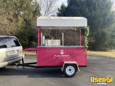 Used 2014 Hot Dog Cart for Sale in Florida | Food Cart Food Carts For Sale, Concession Trailer For Sale, Snack Cart, Hot Dog Cart, Shave Ice, Concession Trailer, Mobile Business, Serving Cart, Concession Stand