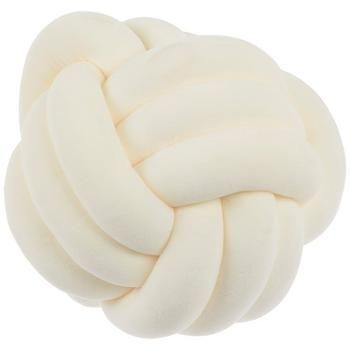 Dimensions: 10" H x 10" W x 10" D Shape: Novelty Color: White Content: 95% Polyester & 5% Spandex Quantity: 1 Care: Spot Clean Furnish your sofa or loveseat with a Velvet Knotted Ball Pillow. This pillow has a velvet texture and is made of fabric loops knotted into a ball shape. These loops are left open and partially disconnected, allowing the pillow to be pulled and formed. Add a unique touch of color and style to your living room with this fashionable pillow! Cute Throw Pillow, Pillows Preppy, Knot Ball Pillow, Teen Basement, Living Room Upgrades, Teenager Room, Pillow Ball, Round Throw Pillow, Ball Pillow