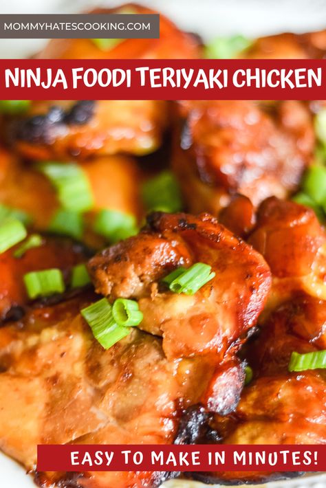 Ninja Foodi Teriyaki Chicken, Ninja Foodi Chicken Breast Recipes, Easy Ninja Foodi Recipes Dinner, Ninja Foodi Grill Recipes Chicken, Ninja Foodi Recipes Chicken, Ninja Foodi Chicken Recipes, Teriyaki Chicken Breast, Sticky Chicken Recipe, Ninja Grill