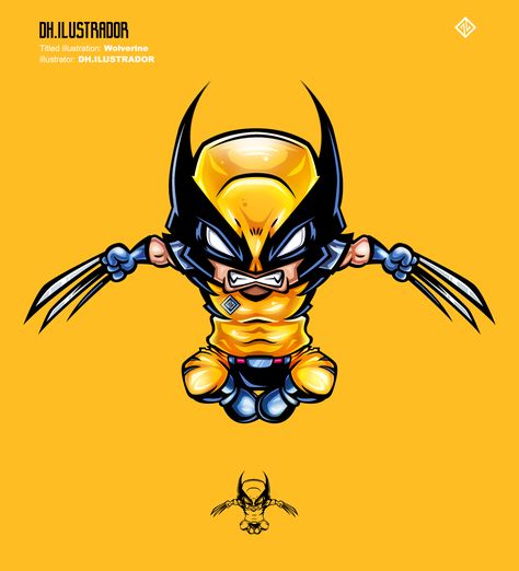 wolverine on Behance Wolverine Pfp, Comic Wolverine, Wolverine Cartoon, Wolverine Tattoo, Chibi Marvel, Wolverine Logan, Logan Wolverine, Wolverine Marvel, Dragon Ball Image