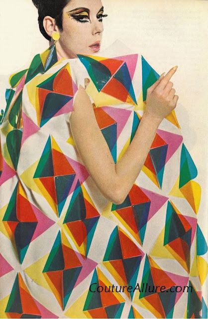 :: Paco Rabanne 1966 1960s Clothes, Peggy Moffitt, Colleen Corby, Pattie Boyd, Jean Shrimpton, Sonia Delaunay, Linda Evangelista, Mod Fashion, Brutalism