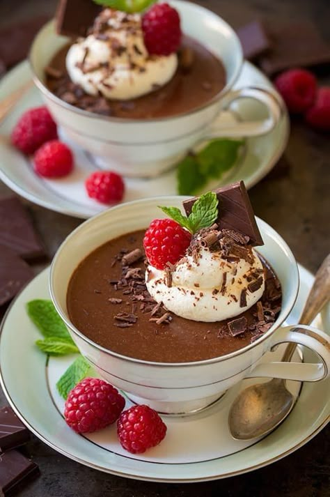 Chocolate Pots de Creme | Cooking Classy Cooking Classy, Chocolate Pots, Dessert Drinks, Food Cakes, Chocolate Coffee, Decadent Desserts, Dessert Ideas, Chocolate Desserts, Christmas Desserts