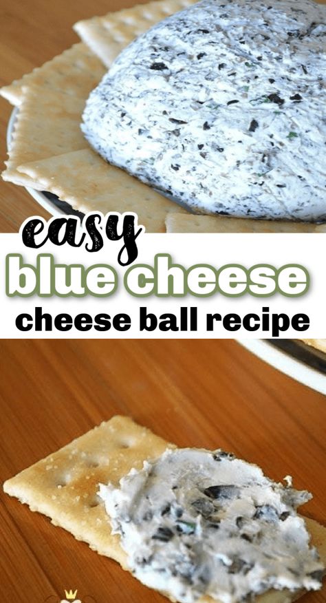 Blue Cheese Balls, Blue Cheese Cheese Ball Recipes, Blue Dips Food, Blue Cheese Cheese Ball, Crumbled Blue Cheese Recipes, Blue Finger Foods, April Snacks, Blue Appetizers For Party, Blue Foods For Party Savory