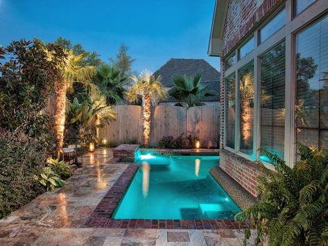 8 Refreshing Cocktail Pools for Small Outdoor Spaces | HGTV Cocktail Pools, Summer Dip, Huge Backyard, Plunge Pools, Pool Sizes, Pool Chemicals, Small Pools, Swim Spa, Pool Photos