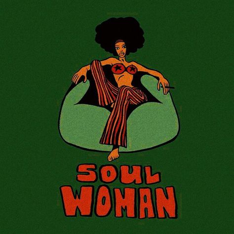 Soul Woman, Jjba Oc, Female Energy, Album Posters, Black Art Painting, Afrocentric Art, Neo Soul, Black Artwork, Pulp Art