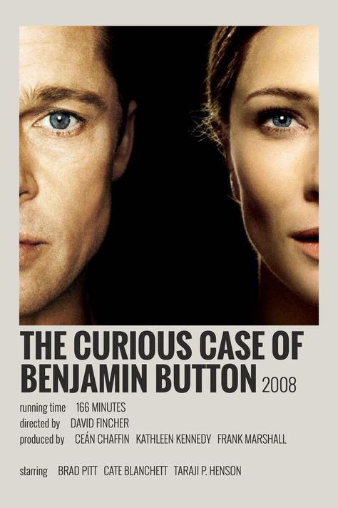 alternative minimalist polaroid poster made by @majaaplb (me) The Curious Case Of Benjamin Button Poster, The Curious Case Of Benjamin Button, Curious Case Of Benjamin Button, Romcom Movies, Minimalist Polaroid Poster, Benjamin Button, Polaroid Posters, Movie Wall, Movie To Watch List