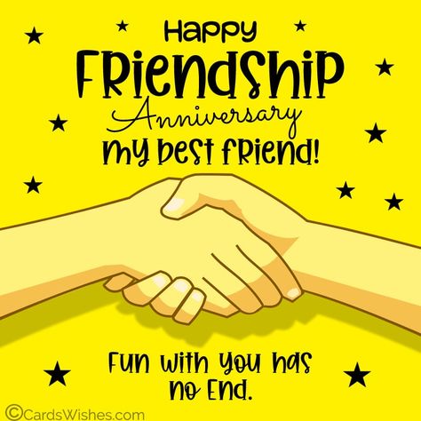 20 Friendship Anniversary Wishes and Messages Friendship Anniversary Wishes, Friendship Anniversary Quotes, Happy Friendship Anniversary, Happy Friendship Day Messages, Anniversary Wishes For Friends, Message For Best Friend, Friendship Anniversary, Best Words, Anniversary Message