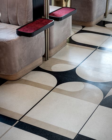 ROM DESIGN — Brand Consulting and Design Marble Inlay Floor, Floor Pattern Design, Marble Floor Pattern, Marble Pattern Design, Inlay Flooring, Floor Moulding, Branding Content, Restaurant Bar Design, Branding Company