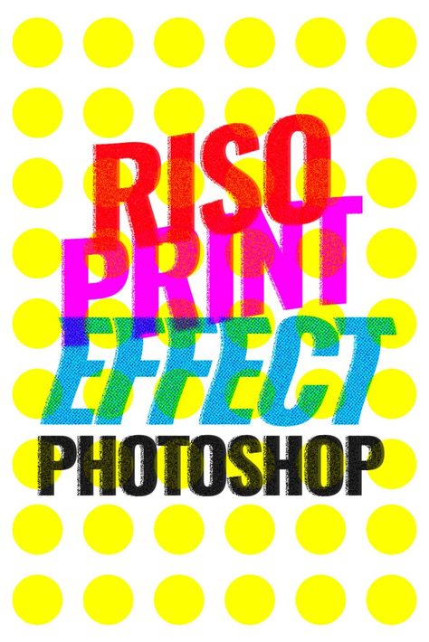 Riso Print Effect in Photoshop - Maker Lex Riso Effect Illustrator, Article Thumbnail Design, Risograph Effect Photoshop, Riso Effect Photoshop, Risograph Design Poster, How To Make A Poster In Photoshop, Riso Graphic Design, Risograph Graphic Design, Overprint Effect