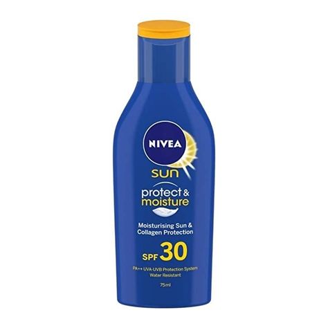 This moisturising lotion with SPF 30 for people who just can’t be bothered with putting on both moisturiser and sunscreen and need a quicker way to do their morning routine - ₹200 Sunscreen For Men, Nivea Lotion, Summer Skin Care Tips, Sun Lotion, Skin Collagen, Best Sunscreens, Body Sunscreen, Summer Skincare, Sunscreen Spf 50