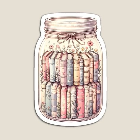 Get my art printed on awesome products. Support me at Redbubble #RBandME: https://www.redbubble.com/i/magnet/Reading-addiction-Reading-Enthusiast-Literary-Mason-Jar-Cozy-Book-Collection-Art-by-Unitepeople/159155789.TBCTK?asc=u Mason Jar Cozy, Book Nerd Shirts, Nerd Shirts, Book Collection, Book Lovers Gifts, Book Nerd, Mason Jar, Book Lovers, Mason Jars