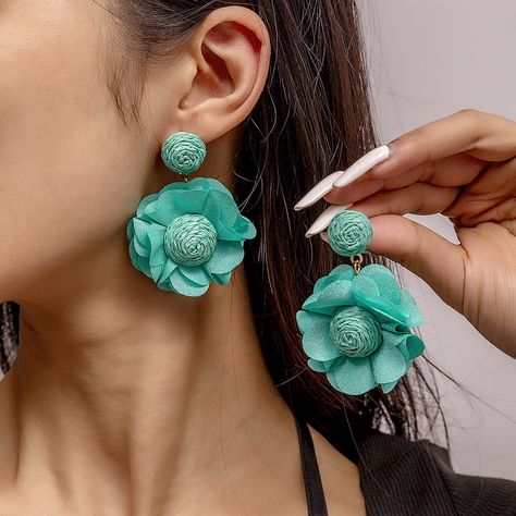 Faster shipping. Better service Boho Picnic, Blue Tassel, Tassel Drop Earrings, Flower Petal, Couture Jewelry, Watches Women Fashion, Earring Sale, Ear Jewelry, Flower Petals