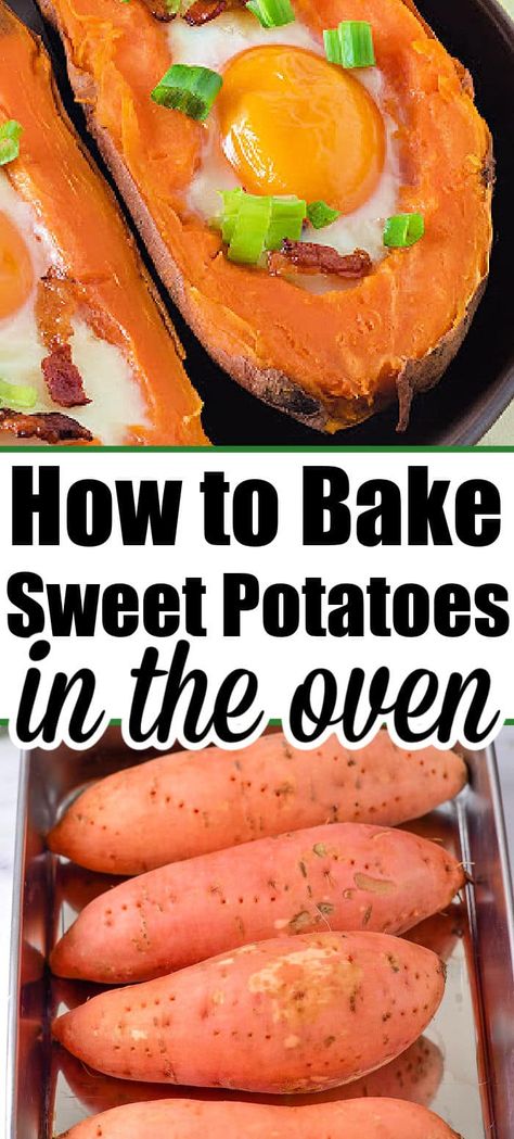 How long to bake a sweet potato at 400 so it's tender and fluffy inside? We will show you how to bake sweet potatoes perfectly in the oven. How Long To Bake Sweet Potatoes In Oven, Sweet Potatoes In Oven, Chuck Roast In Oven, Bake A Sweet Potato, Baked Sweet Potato Oven, Pressure Cooker Sweet Potatoes, Roasted Sweet Potato Cubes, Sweet Potato Oven, Microwave Sweet Potato