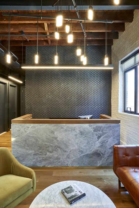 Williamsburg Law Office | StudioSC | Archinect Law Firm Office, Law Office Design, Law Office Decor, Lawyer Office, Industrial Office Design, Office Tour, Loft Office, Modern Office Interiors, New York Office