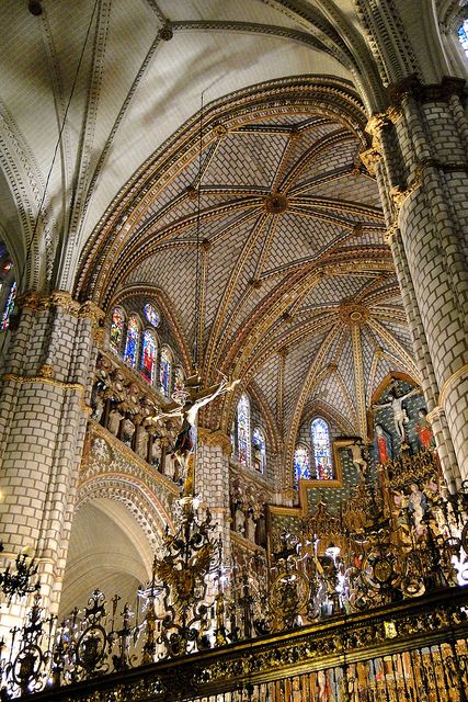 Toledo Cathedral, Adam Jones, Toledo Spain, Gothic Cathedrals, Gothic Cathedral, Gothic Church, Religious Architecture, Old Churches, Cathedral Church