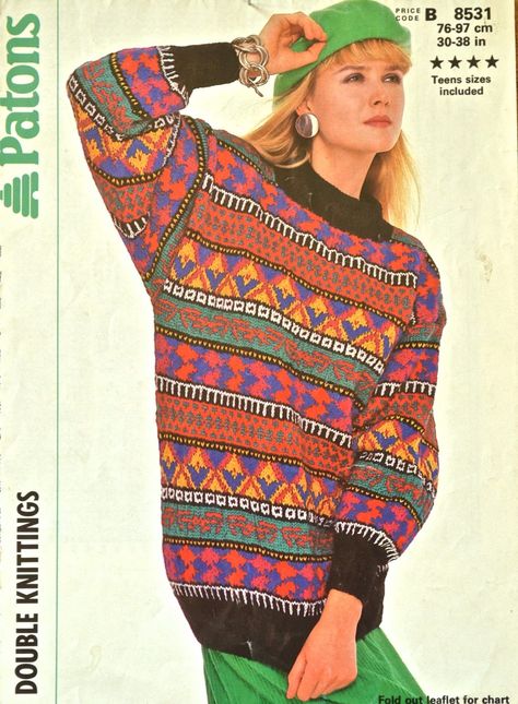 Knitting Novice: Vintage 80s Knitting Patterns 1980 Fashion Women, 80s Knitting Patterns, Vintage Sweater Pattern, Ladies Cardigan Knitting Patterns, Intarsia Knitting, Ladies Cardigan, Cable Knitting Patterns, Simple Scarf, Jumper Knitting Pattern