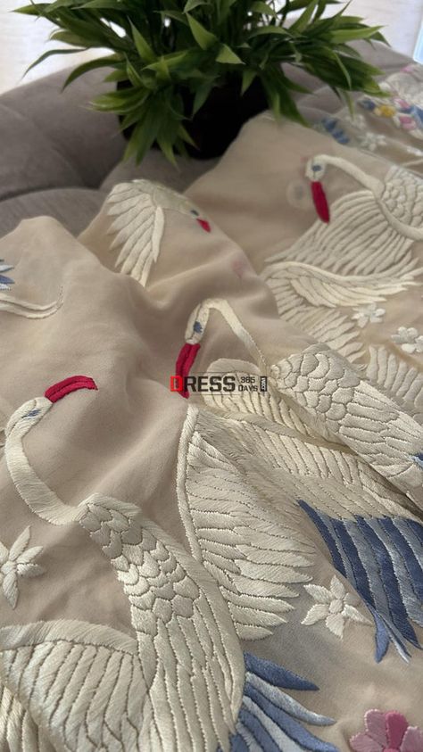 Parsi Gara Dupattas | Buy Designer Parsi Gara Dupattas | Dress365days Parsi Gara Embroidery, Gara Embroidery, Embroidery Dupatta, Hand Embroidery Designs, Hand Embroidery, Needlework, Machine Embroidery, Bespoke, Embroidery Designs