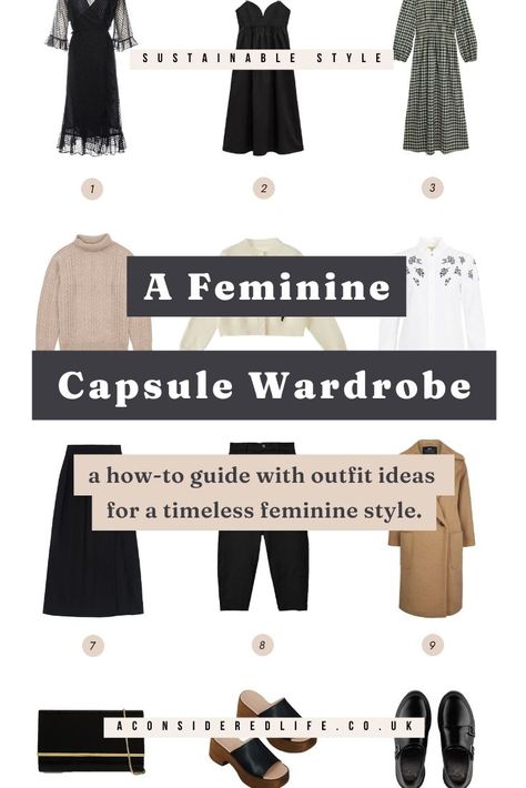 A Feminine Capsule Wardrobe Feminine Capsule Wardrobe, Elegant Capsule Wardrobe, Wardrobe Challenge, Soft Feminine Outfits, Feminine Wardrobe, Effortless Outfit, Feminine Chic, Elegant Girl, Romantic Outfit