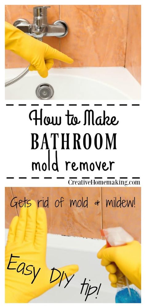 Homemade Bathroom Cleaner, Bathroom Mold Remover, Bathroom Mold, Mold And Mildew Remover, Diy Household Cleaners, Deep Cleaning Hacks, Mold In Bathroom, Mildew Remover, Vinegar Cleaning