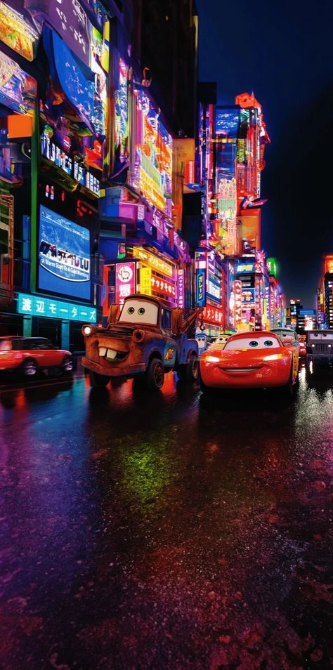 Lightning Mcqueen Wallpaper Iphone, Cars Wallpaper Disney, Couple Cars, Wallpaper Gamer, Movie Drawings, Cars The Movie, Car Movie, Disney Cars Movie, Disney Cars Wallpaper