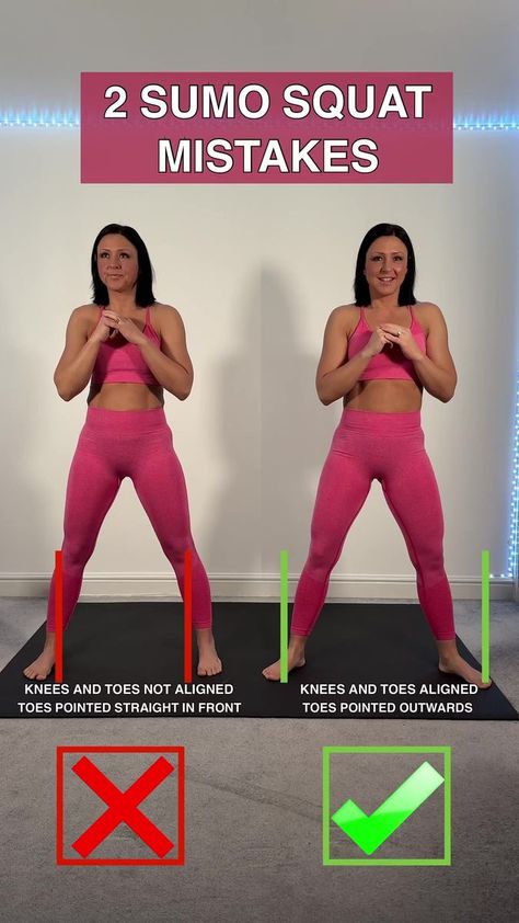 Squats Results, How To Do Sumo Squats Correctly, Sumo Squats How To Do, Squat Videos, Squats Before And After, Squats Muscles Worked, Pile Squats, Squats At Home, Squat Everyday