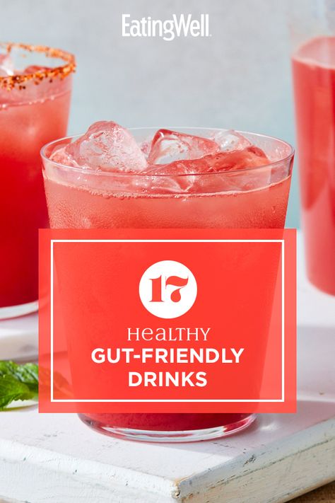 Boost your gut health with these gut-friendly drinks. Your gut needs healthy bacteria to function properly and help you get the most out of your meals, so these drinks feature ingredients like yogurt, chia seeds and kefir, which are rich in probiotic and prebiotic. #healthyeating #healthylifestyle #healthyrecipes #healthyfoods #healthyrecipes Drinks For Healthy Gut, Gut Friendly Mocktail, Healthy Gut Drinks, Gut Friendly Drinks, Probiotic Drink Recipes, Gut Healing Mocktails, Gut Health Drink Recipe, Gut Healing Drinks, Gut Healthy Drinks