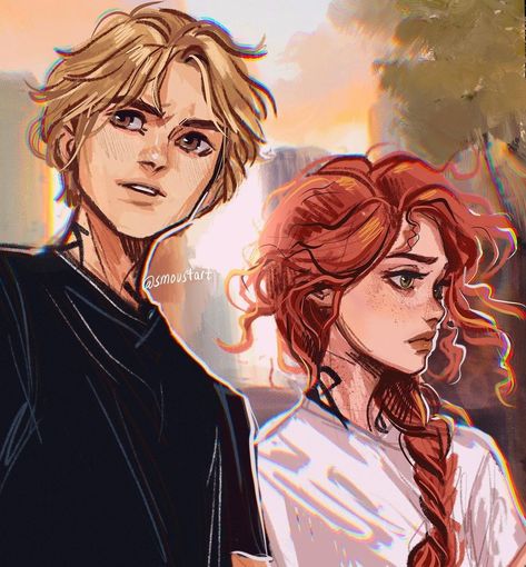 The Mortal Instruments Art, Clace Fanart, Jace And Clary, Immortal Instruments, Clary Fairchild, Jace Herondale, Sketch Procreate, Mortal Instruments Books, Clary And Jace