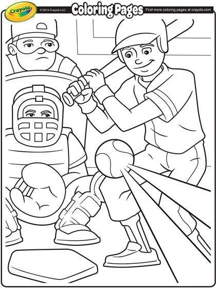 Baseball Coloring Page Baseball Coloring Pages, Printable Baseball, Sports Coloring Pages, Crayola Coloring Pages, Baseball Crafts, Boy Coloring, Teddy Bears Valentines, Bunny Print, Mickey Mouse And Friends