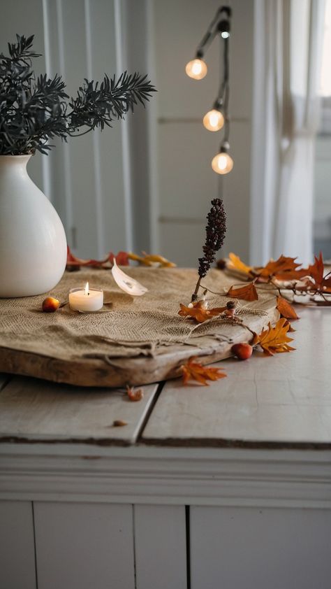 Transform your living space into a cozy haven with these easy DIY natural fall decor ideas for the living room front porch rustic kitchen and more Embrace the rustic charm and country vibes with these minimal free-spirited decorating ideas that will bring warmth and coziness to your home this fall Natural Decor Ideas, Cat In A Sweater, Natural Fall Decor, Diy Fall Decor, Crunchy Leaves, Country Vibes, Giant Pumpkin, Easy Fall Decor, Natural Decor