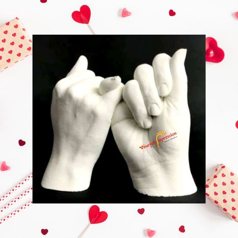 Get flat 10%off....This valentine day gift your loved ones something special. Freeze the moment and cherish it for lifetime.... To book your appointment call 9971781300 (Home Visit Available ) #3dhandcasting #3dcasting #valentinedayoffer #love #Luxurygifting #impressions #Couple #couplegoals #anniversarygifts #weddingideas #delhi #noida #gurgaon #vinayakimpression Couples Hand Casting Ideas, Couples Hand Mold Ideas, Hand Molding Ideas For Couples, Hand Molding Ideas, Hand Casting Ideas Couple, Couple Hand Casting, Plaster Ideas, Mains Couple, Plaster Hands