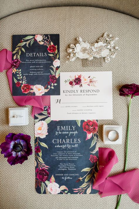 Jewel Tone Wedding Invitations, Jewel Tone Wedding Theme, Retro Curls, Wedding Theme Ideas, Nashville Bride, Jewel Tone Wedding, Invitation Suites, Wedding Invitation Inspiration, Bride Guide