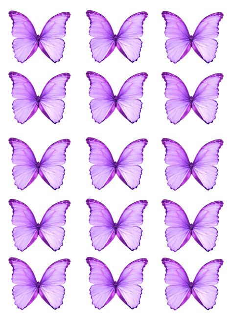 Purple butterfly to print Butterfly To Print, Butterfly Printable Template Prints, Butterfly Printable Template, How To Make Butterfly, Butterfly Cute, Diy Gift For Bff, Butterfly Cake Topper, Happy Birthday Printable, Printable Vintage Art