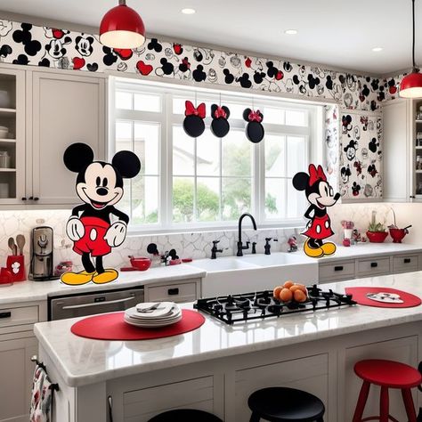 The Boss Mickey Disney Kitchen Ideas, Disney Bedroom Ideas For Adults, Disney Bedroom Ideas, Mickey Mouse Bedroom Decor, Bedroom Ideas For Adults, Mickey Mouse Bedroom, Disney Bedroom, Disney Bathroom, Disney Kitchen Decor