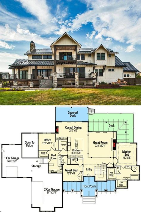 House Blueprints 6 Bedroom 2 Story, 5000 Sq Ft House Plans Farmhouse, 6 Bedroom Mountain House Plans, Two Story House Plans 6 Bedroom, Large Modern Home Floor Plans, 6000 Sq Ft House Plans Modern, 5 Bedroom 6 Bathroom House Plans, 11 Bedroom House Plans, Craftsman Mountain House Plans