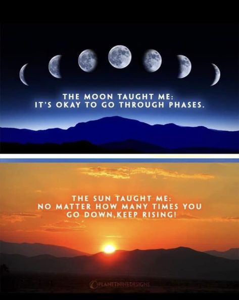 Patricia Cooper Huff’s Instagram post The Moon Taught Me, Uplifting Quotes Positive, Nature Environment, Different Quotes, Knowledge And Wisdom, Love Me Quotes, Uplifting Quotes, Sun And Moon, Positive Life