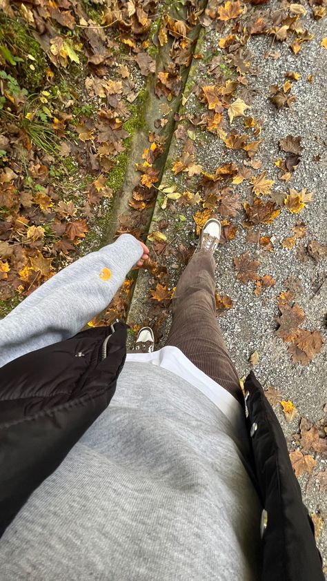 Outfit For Walking In The Forest, Winter Walking Aesthetic, Autumn Walks Aesthetic, Autumn Walk Aesthetic, Daily Walks Aesthetic, Walking Asethic, Walking Outside Aesthetic, Morning Walks Aesthetic, Manifestation Boards