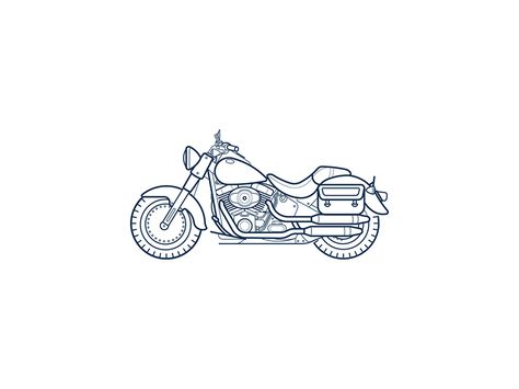 Harley-davidson by 东海青 Harley Davidson Outline Tattoo, Harley Davidson Motorcycles Tattoo Ideas, Simple Harley Davidson Tattoo, Motorcycle Tattoo Stencil, Minimalist Harley Davidson Tattoo, Harley Davidson Motorcycles Drawing Easy, Harley Davidson Outline, Mini Motorcycle Tattoo, Motorcycle Tattoo Harley Davidson